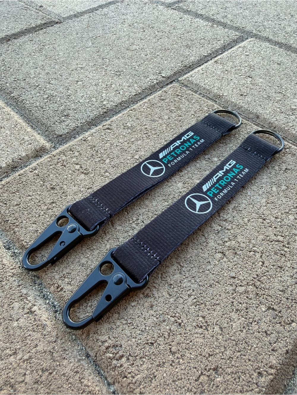 Mercedes AMG Petronas F1 Racing Team Lanyard keychain Set Of 2 Formula One